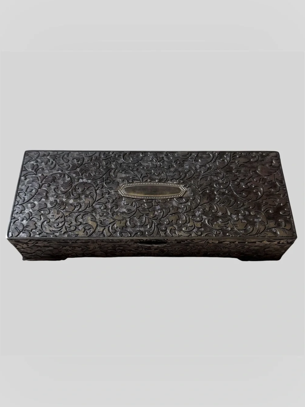 Vintage Godinger Silver-Plated Jewelry Box